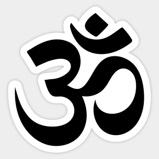 Black Aum Sticker